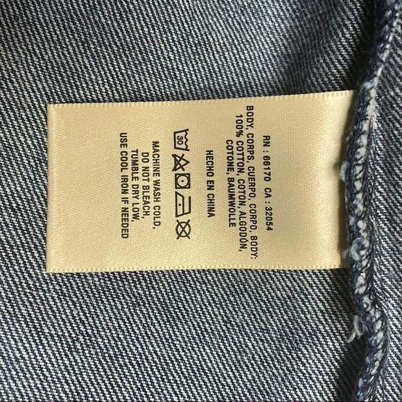 Maeve - Frayed Edge Denim Top - Medium - Picture 10 of 10